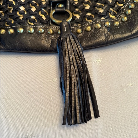 Rafe New York Black Woven Leather - Picture 3 of 4